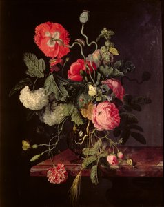 Blommor i en glasvas, 1667